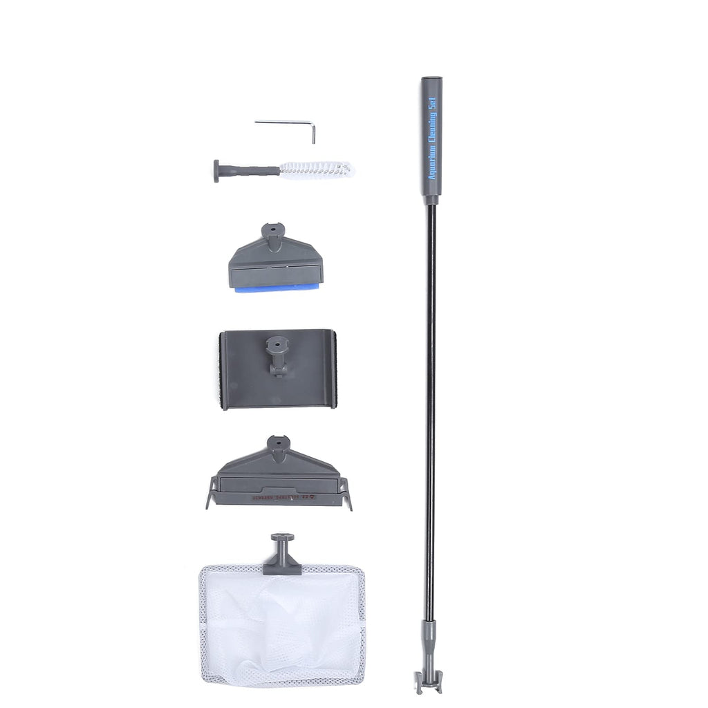 5 in 1 Aquarium Cleaning Kit with Telescopic Rod and Brushes E333