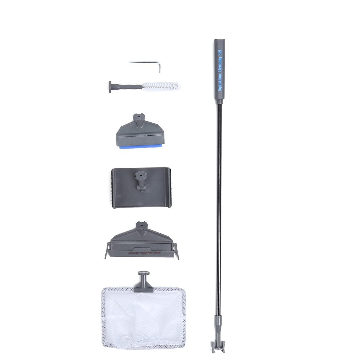 5 in 1 Aquarium Cleaning Kit with Telescopic Rod and Brushes E333