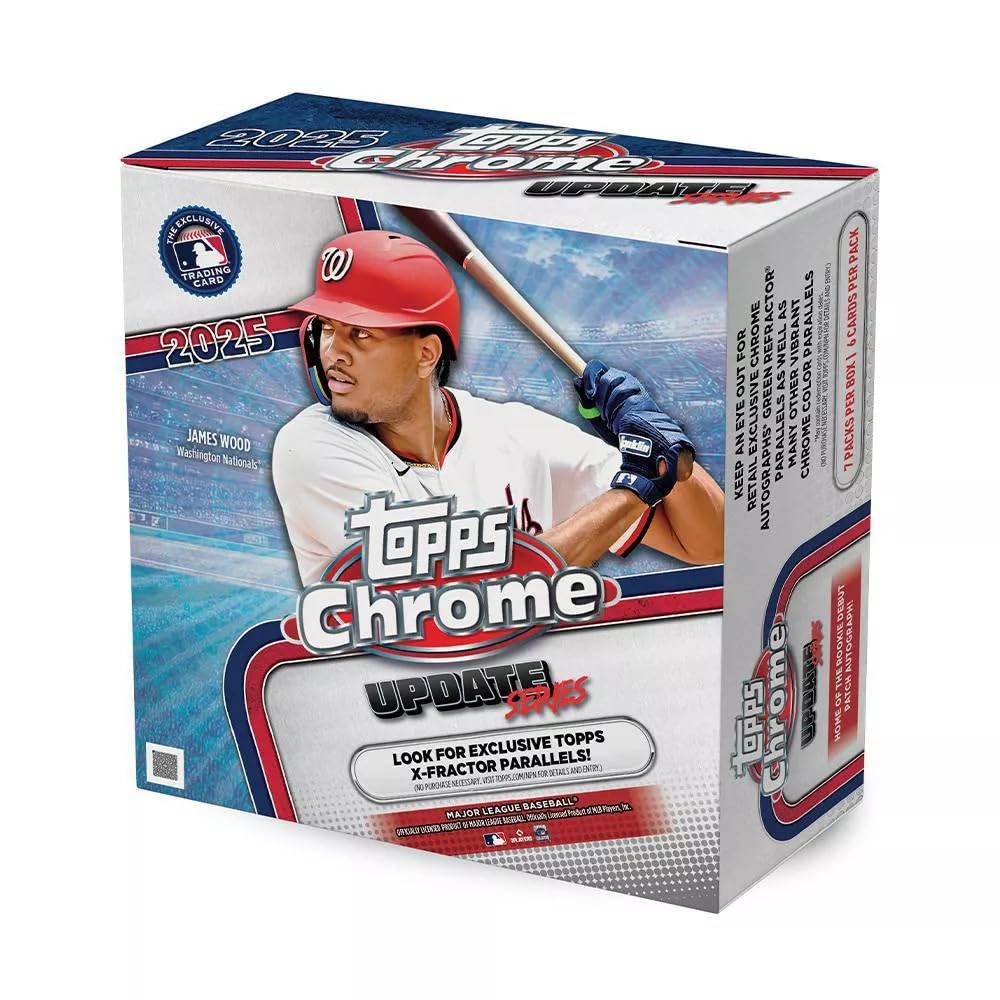 2025 MLB Chrome Baseball Trading Card Mega Box U644597