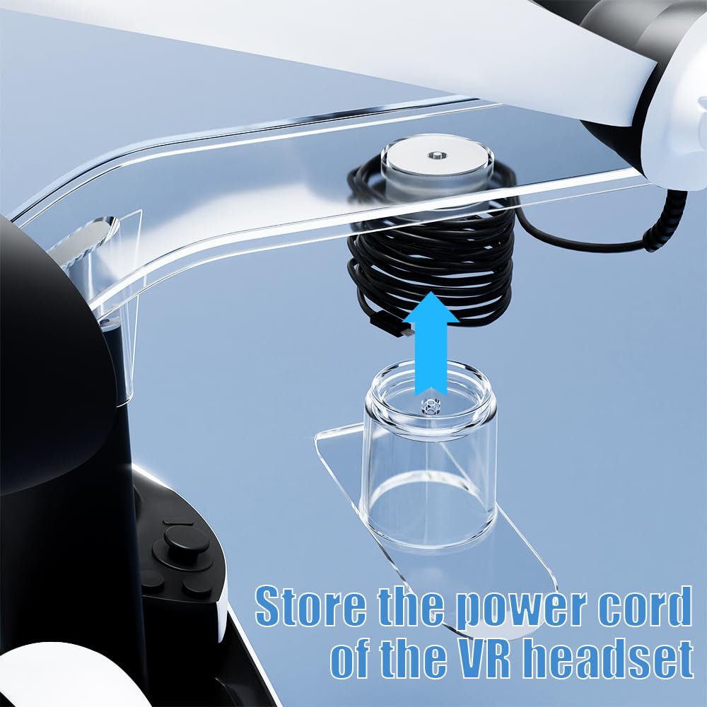 Charging Station with 7 RGB Light, Headset Display Stand, Dual Controllers Charger Dock M9024