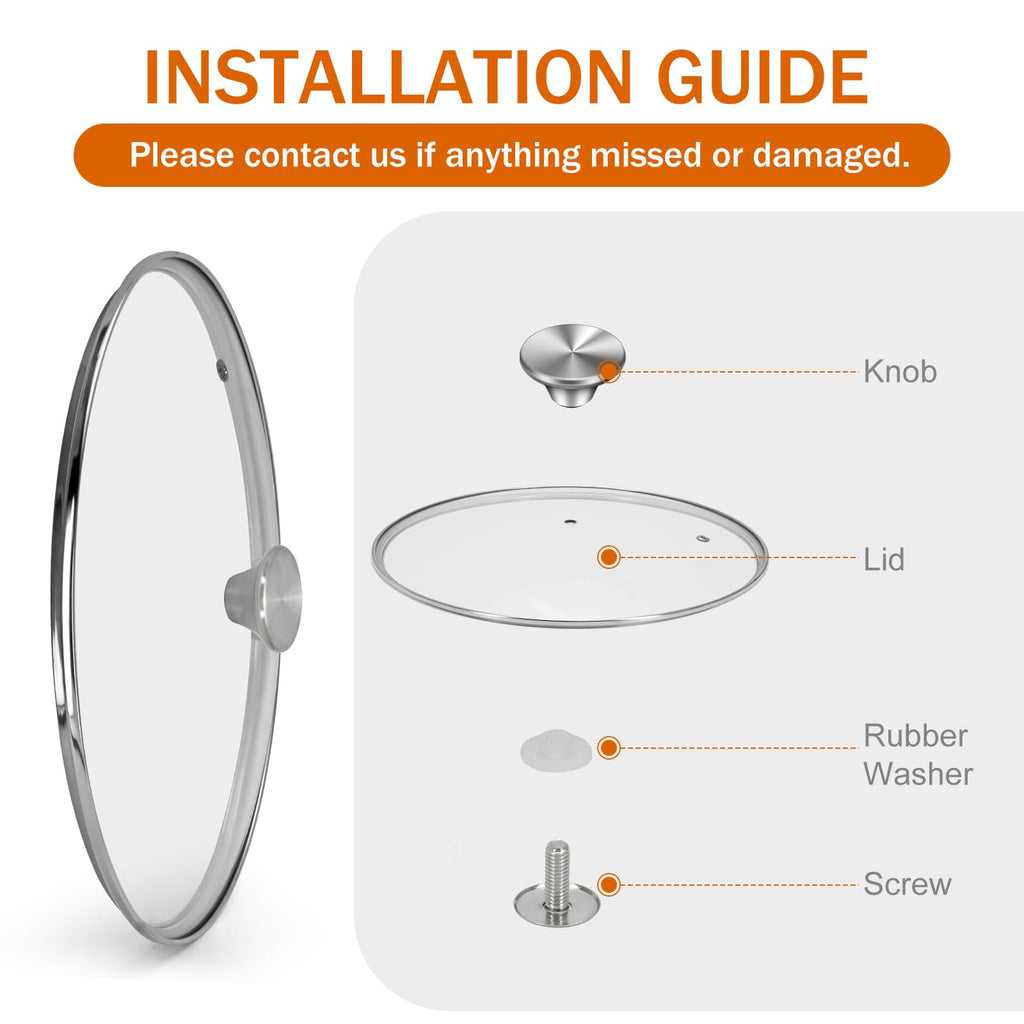 11 inch Tempered Glass Lid W55711