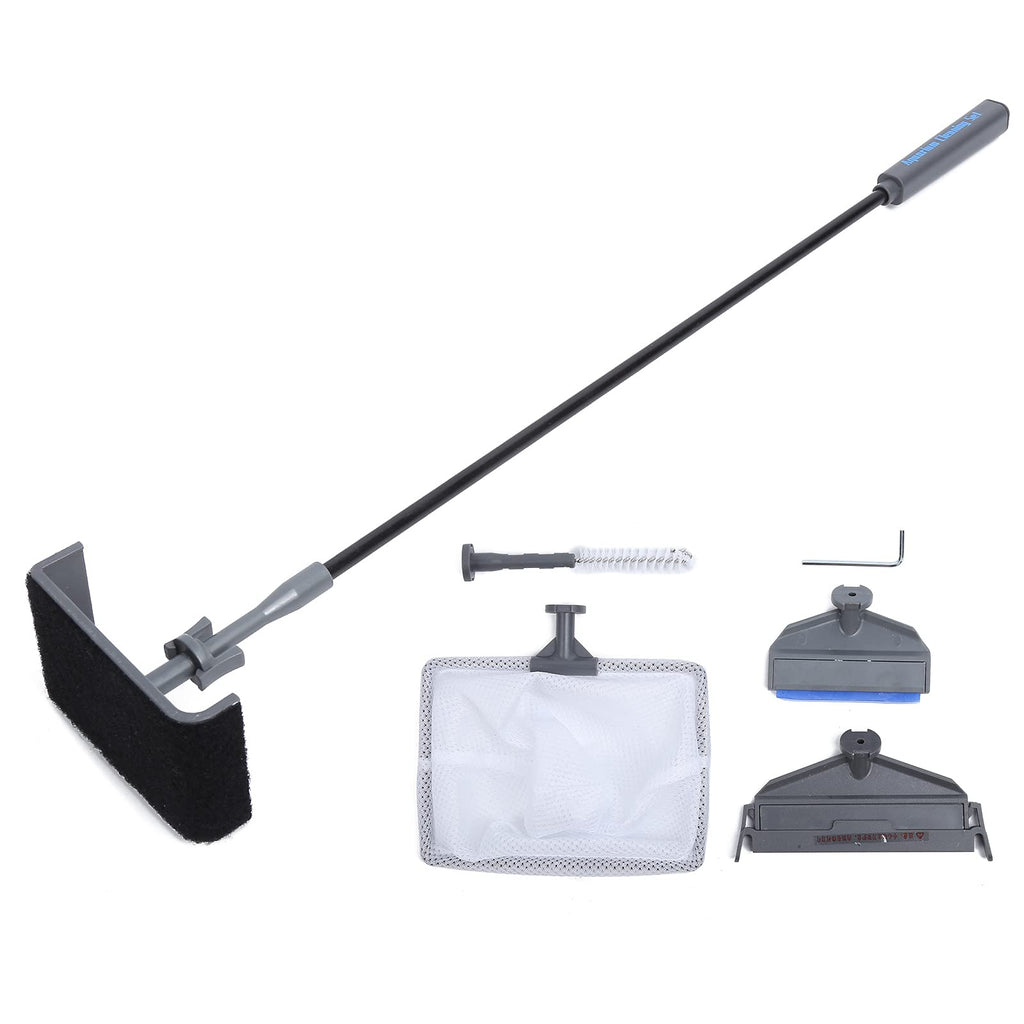 5 in 1 Aquarium Cleaning Kit with Telescopic Rod and Brushes E333