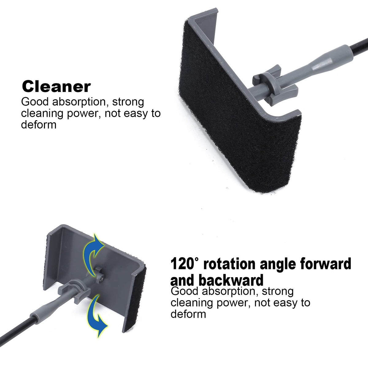 5 in 1 Aquarium Cleaning Kit with Telescopic Rod and Brushes E333
