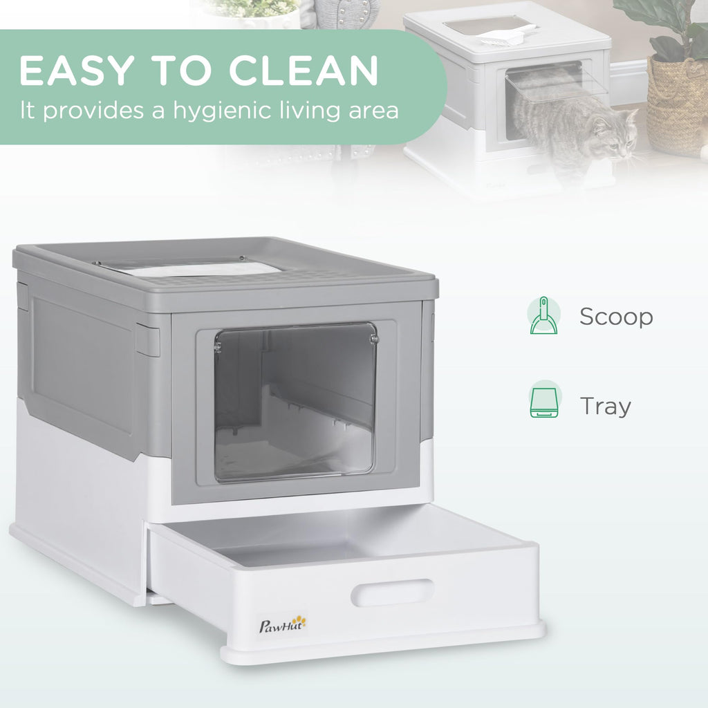 Fully Enclosed Cat Litter Box with Scoop X18632