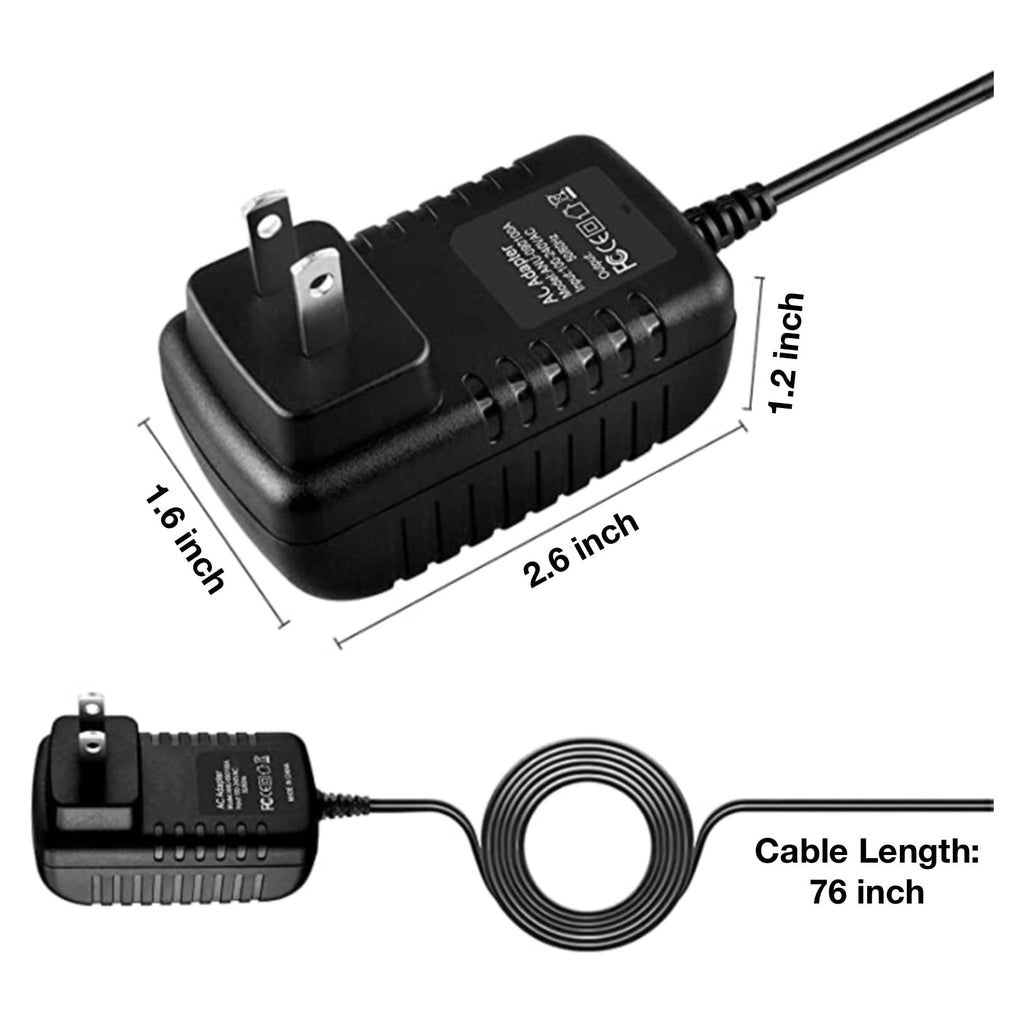 12V DC Power Supply Adapter Cord Cable S846996