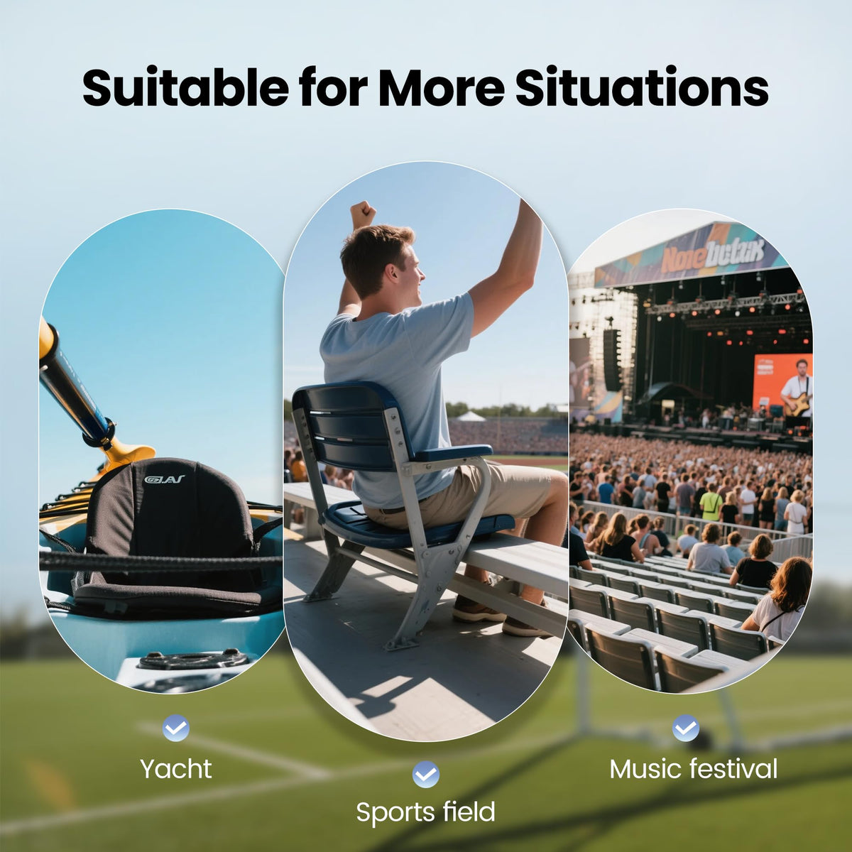 Stadium Seats with Back Support H87402