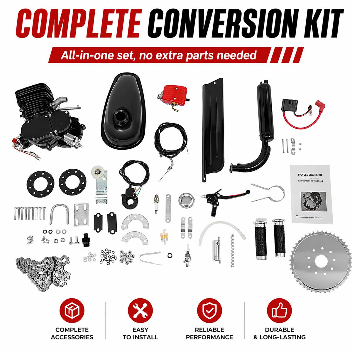 110CC 2 Stroke Bicycle Engine Kit with CDI System N232883