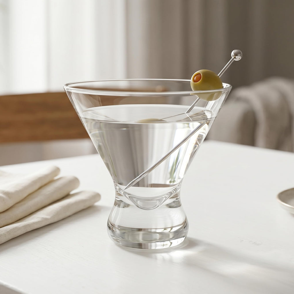 10-Ounce Plastic Stemless Martini Glasses Set of 6 K24544