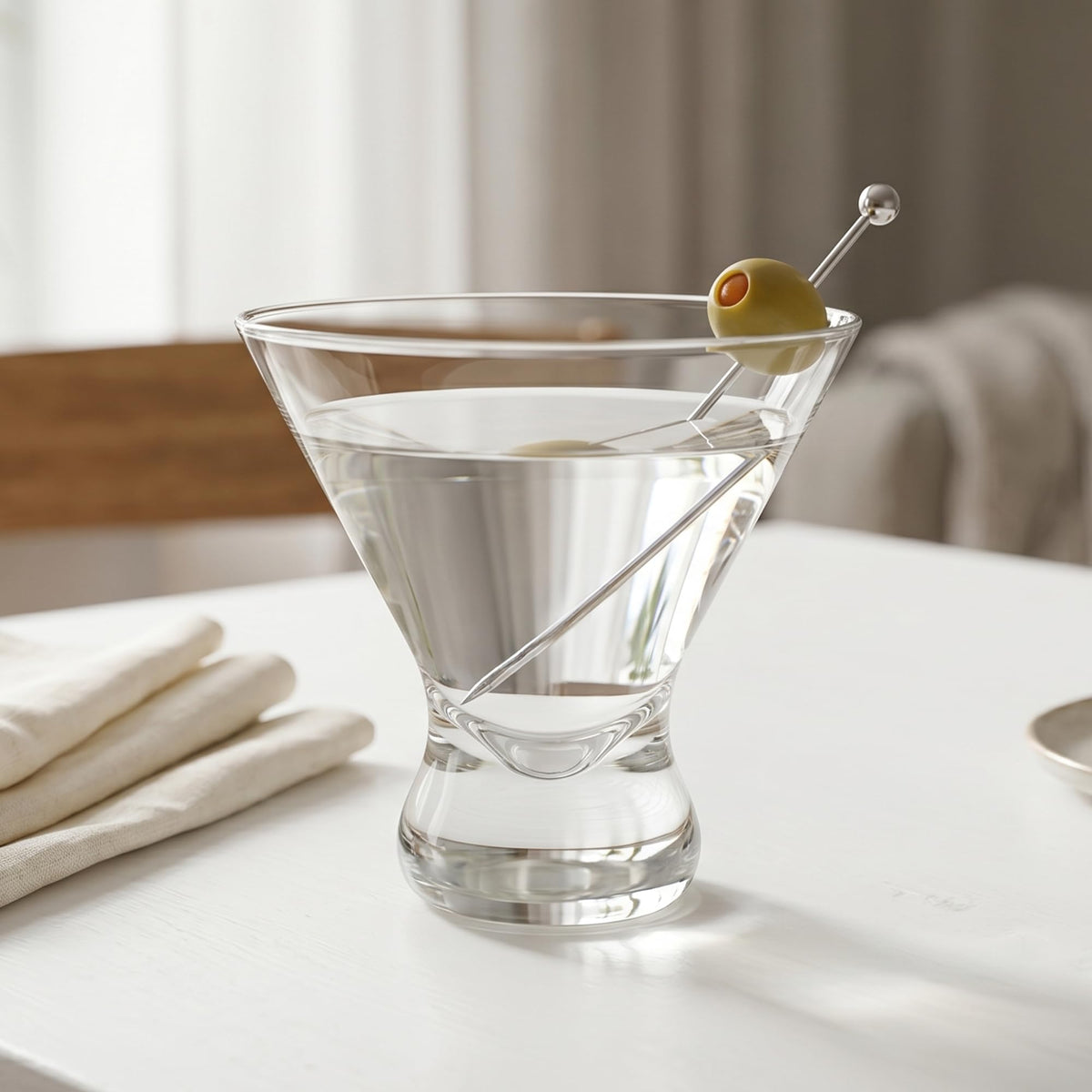 10-Ounce Plastic Stemless Martini Glasses Set of 6 K24544