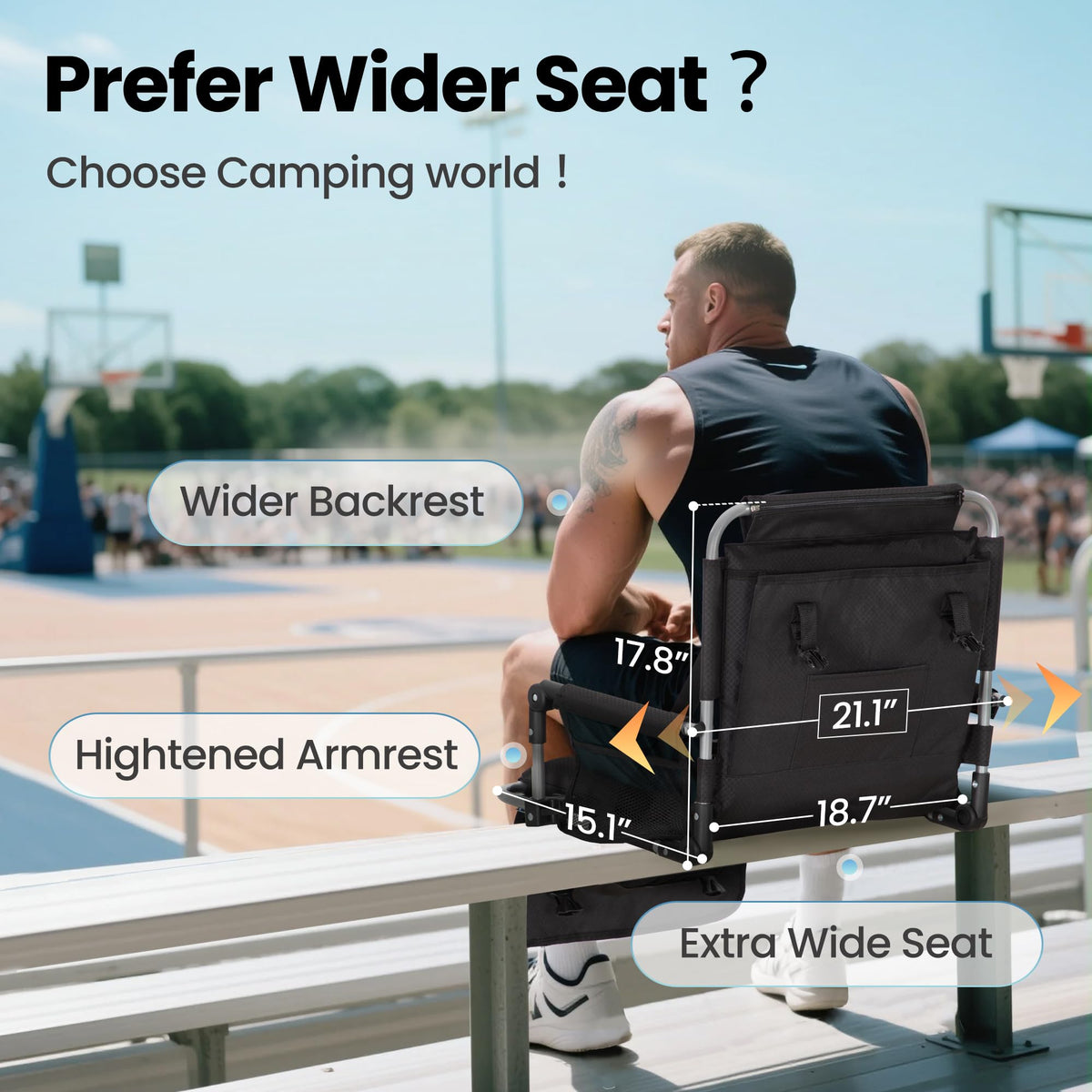 Stadium Seats with Back Support H87402