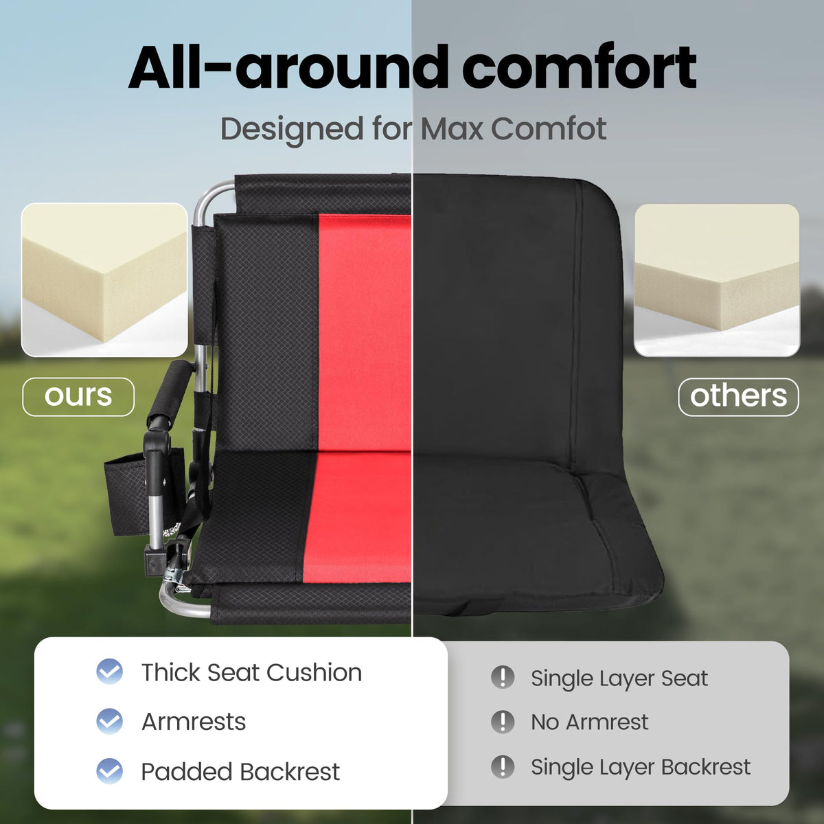 Stadium Seats with Back Support H87402