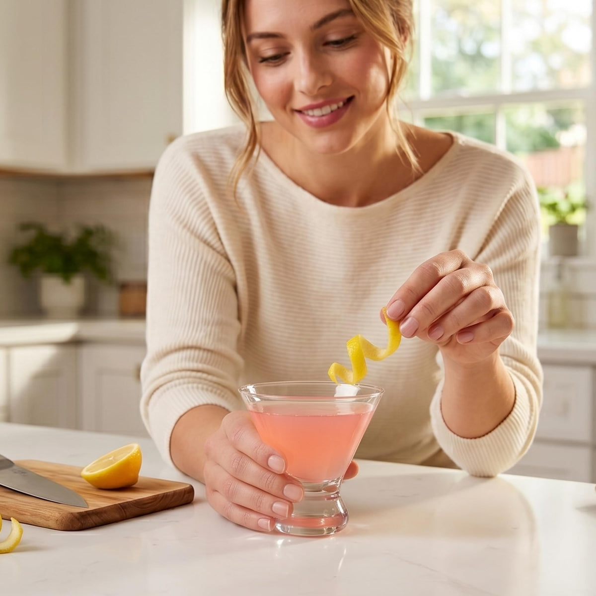 10-Ounce Plastic Stemless Martini Glasses Set of 6 K24544