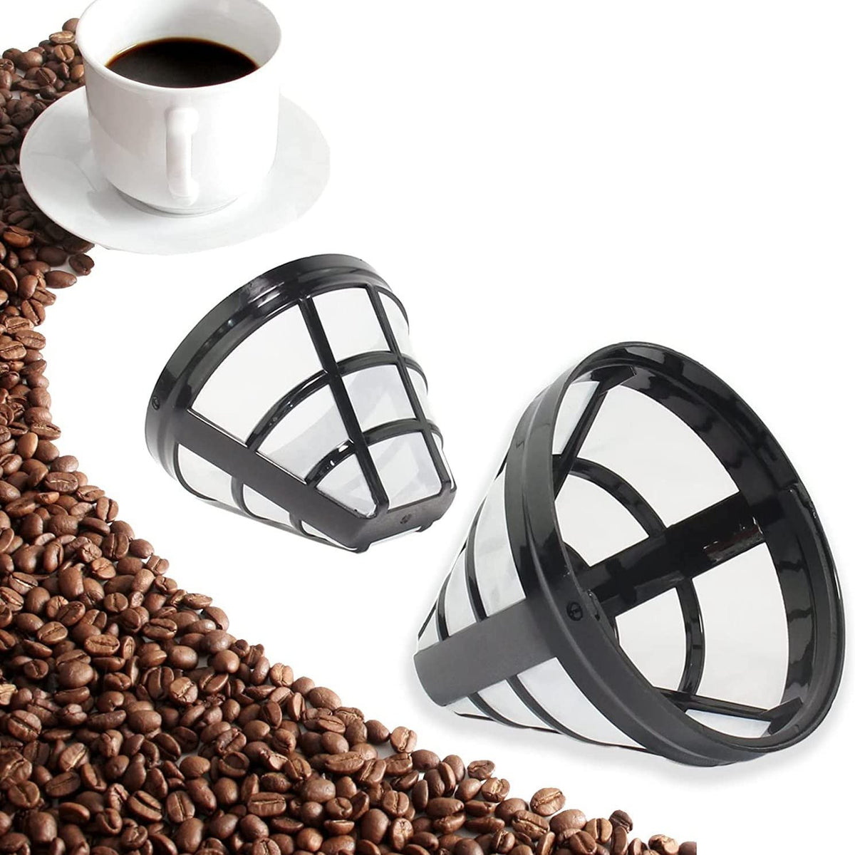 2 Pack Reusable Basket Coffee Filter V85459