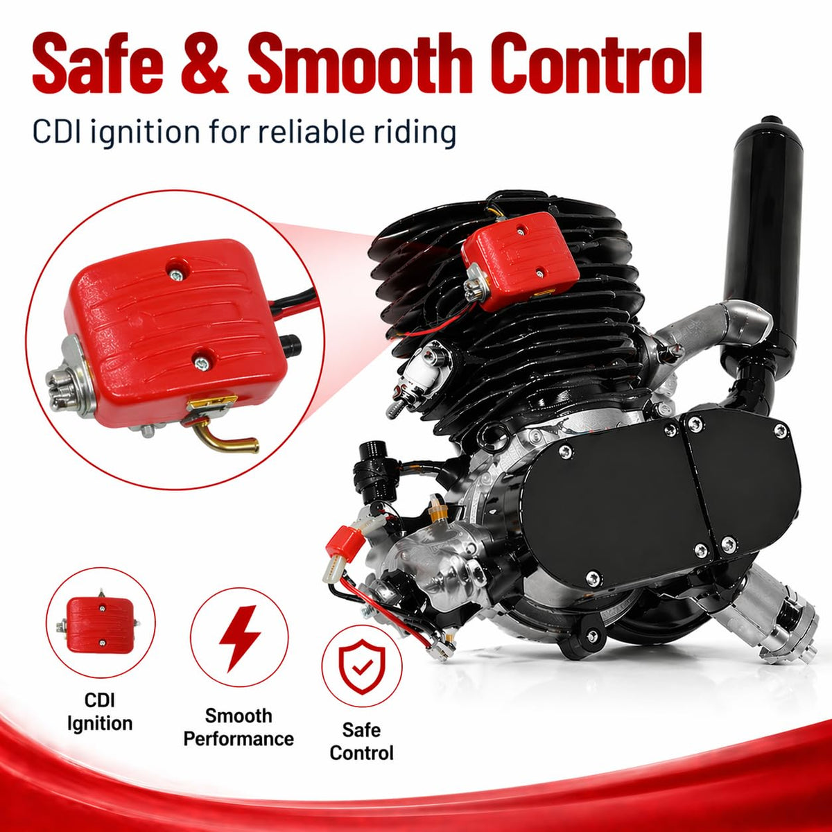 110CC 2 Stroke Bicycle Engine Kit with CDI System N232883