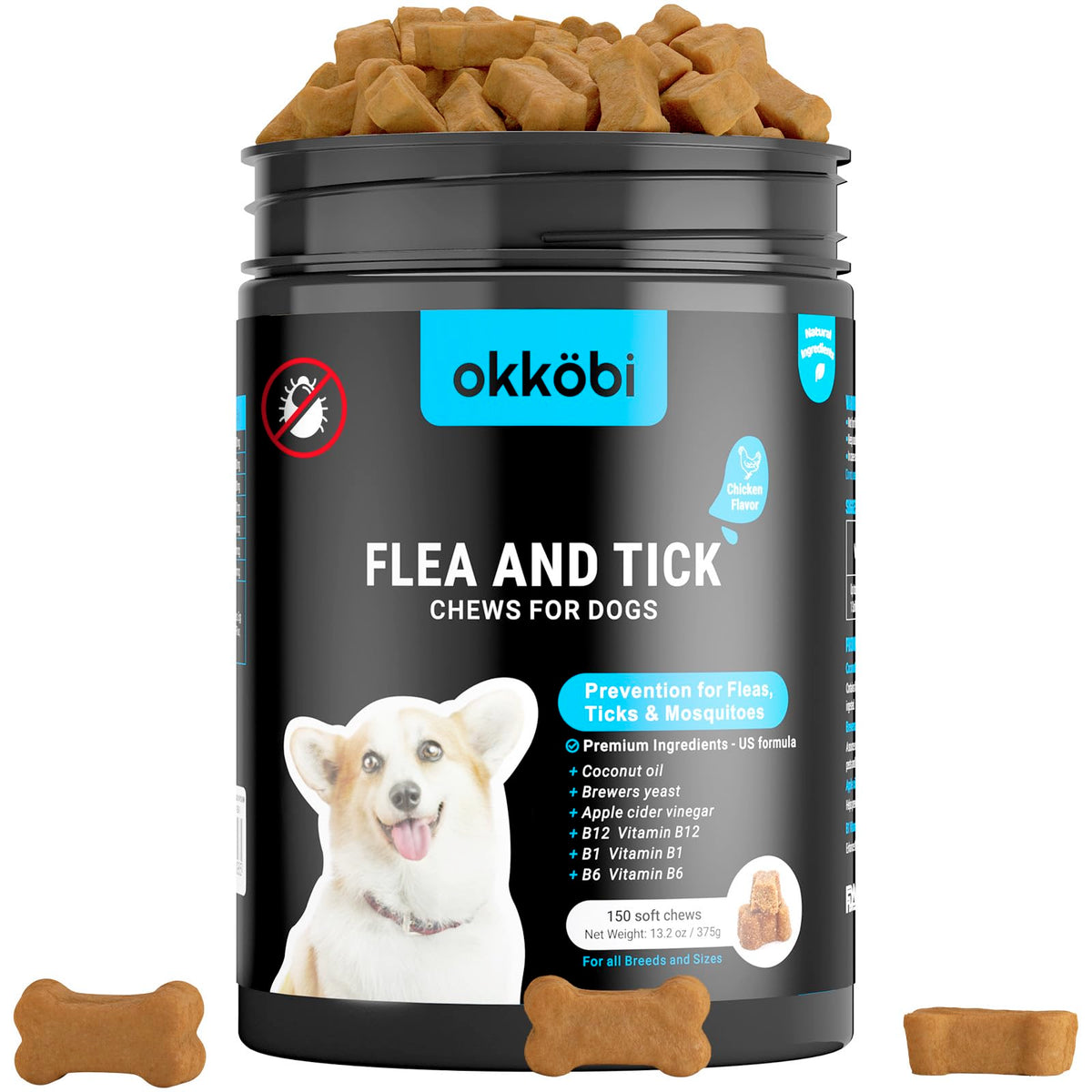 Chicken Flavour Dog Chews 150 Count R454