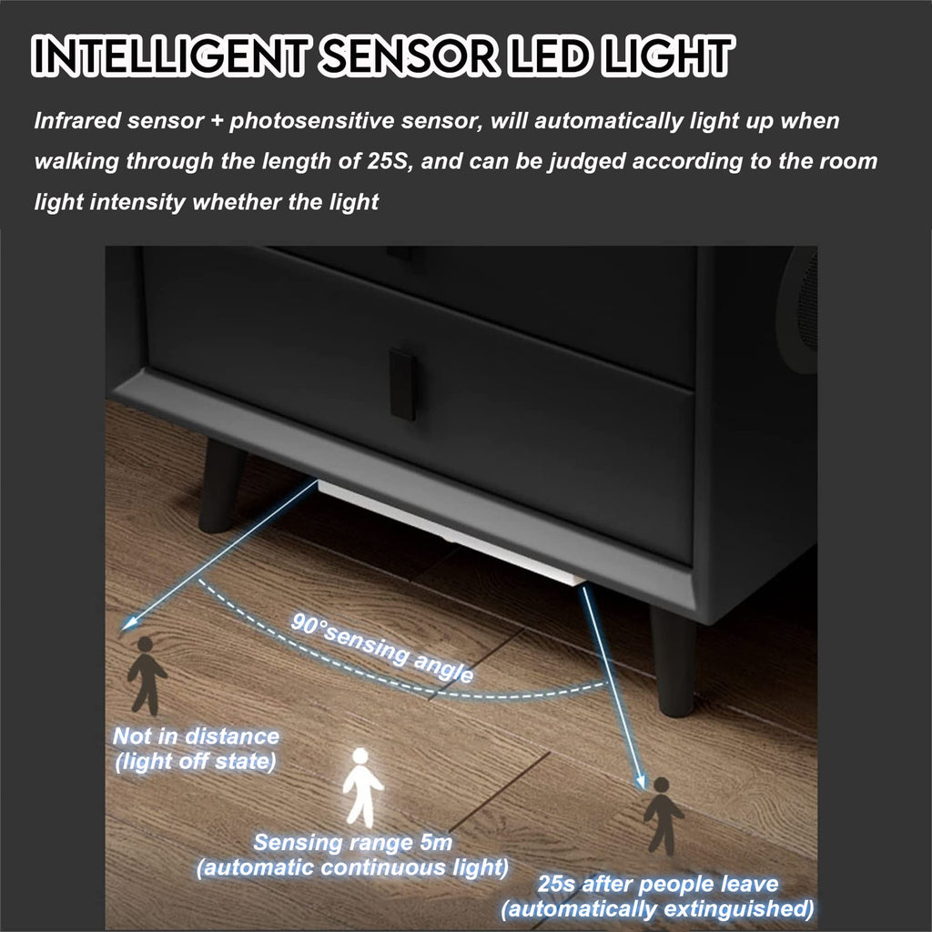 3-Color LED Nightstand with Wireless Charging Station and USB Q3777