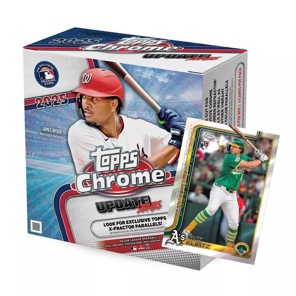 2025 MLB Chrome Baseball Trading Card Mega Box U644597