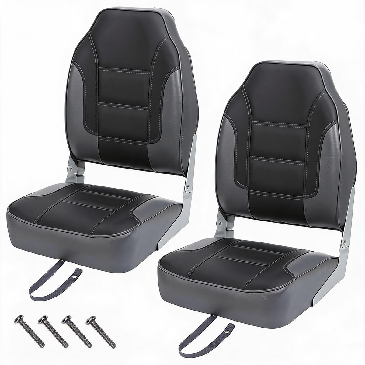 2 Pack High Back Folding Boat Seats L199994