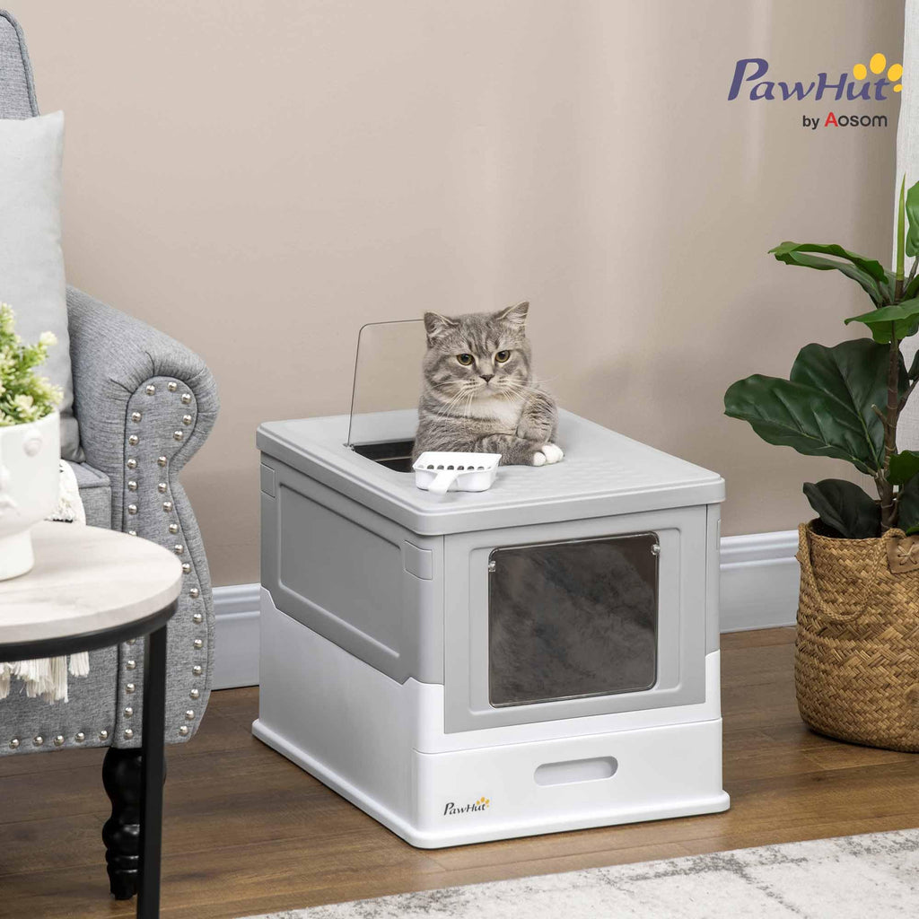 Fully Enclosed Cat Litter Box with Scoop X18632