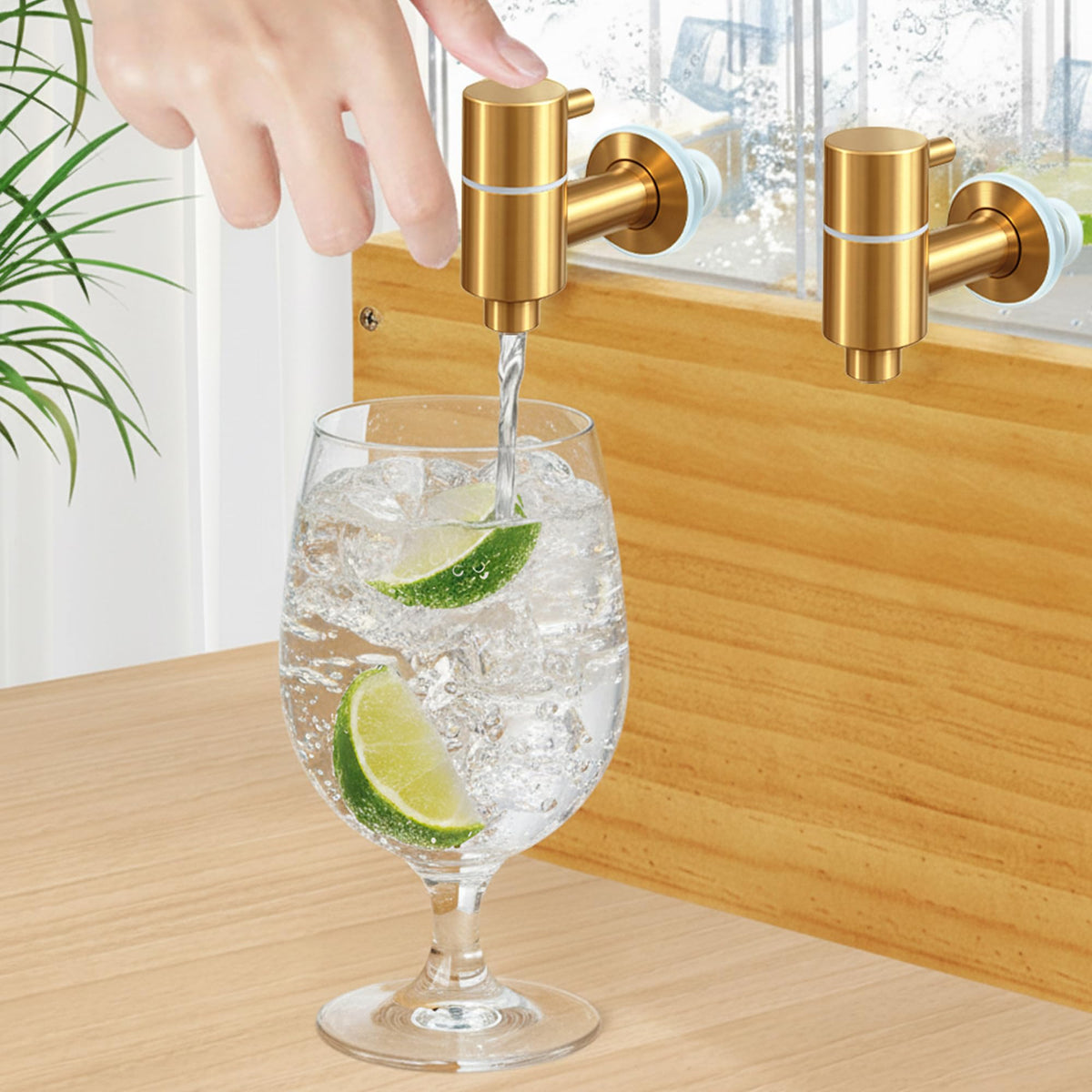 2 Pack 2 Gallon Drink Dispenser with Stand and Ice Core B27424