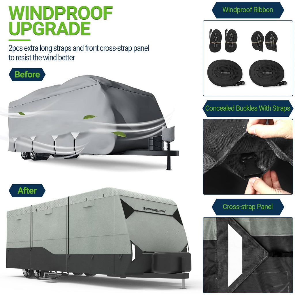 14-16 ft Waterproof Travel Trailer Cover Y533635