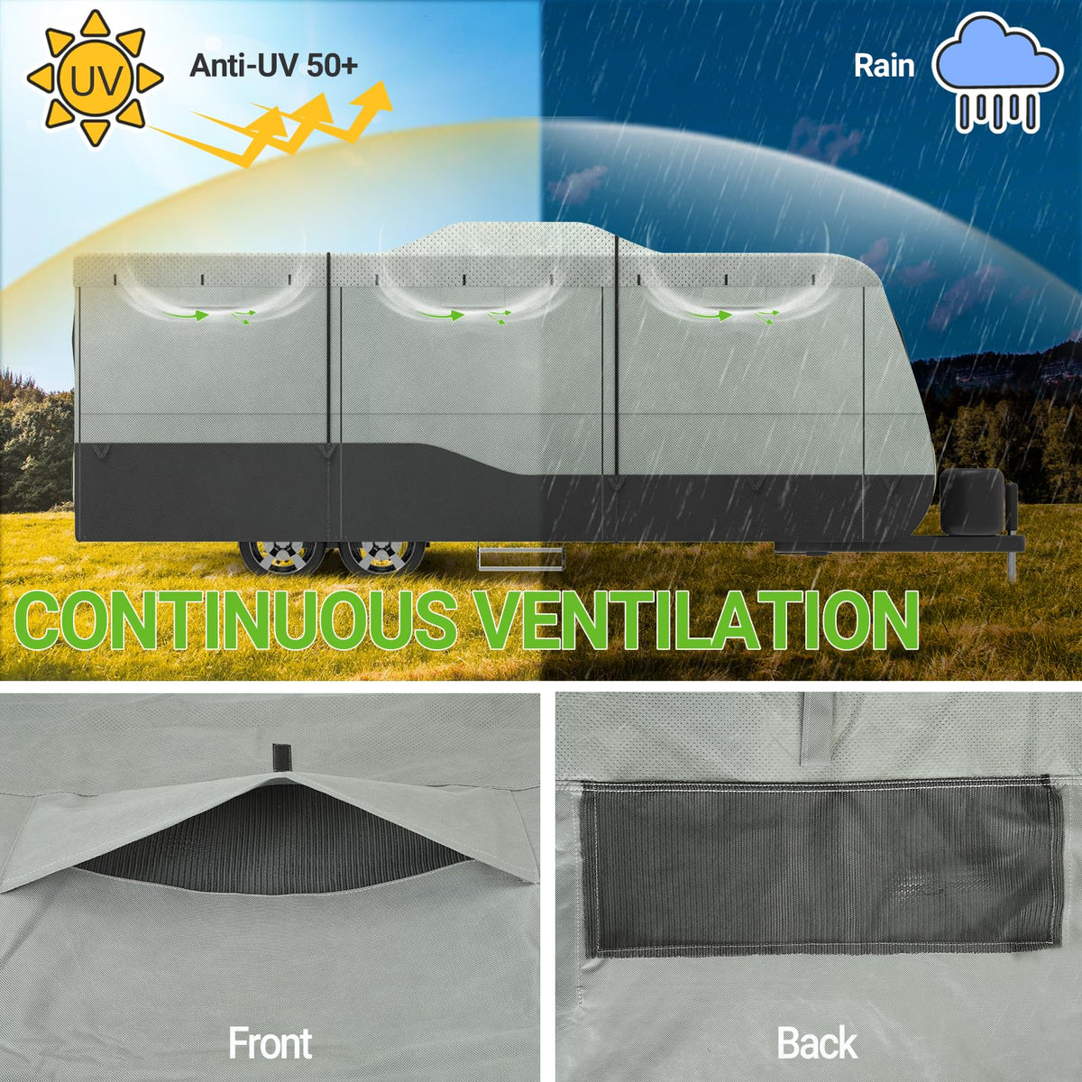 14-16 ft Waterproof Travel Trailer Cover Y533635