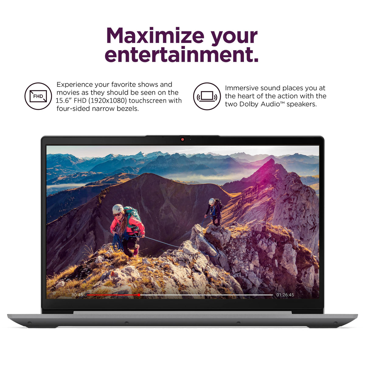 15.6" FHD Touchscreen Laptop 16GB RAM 256GB SSD Intel Core i3 Grey X671082