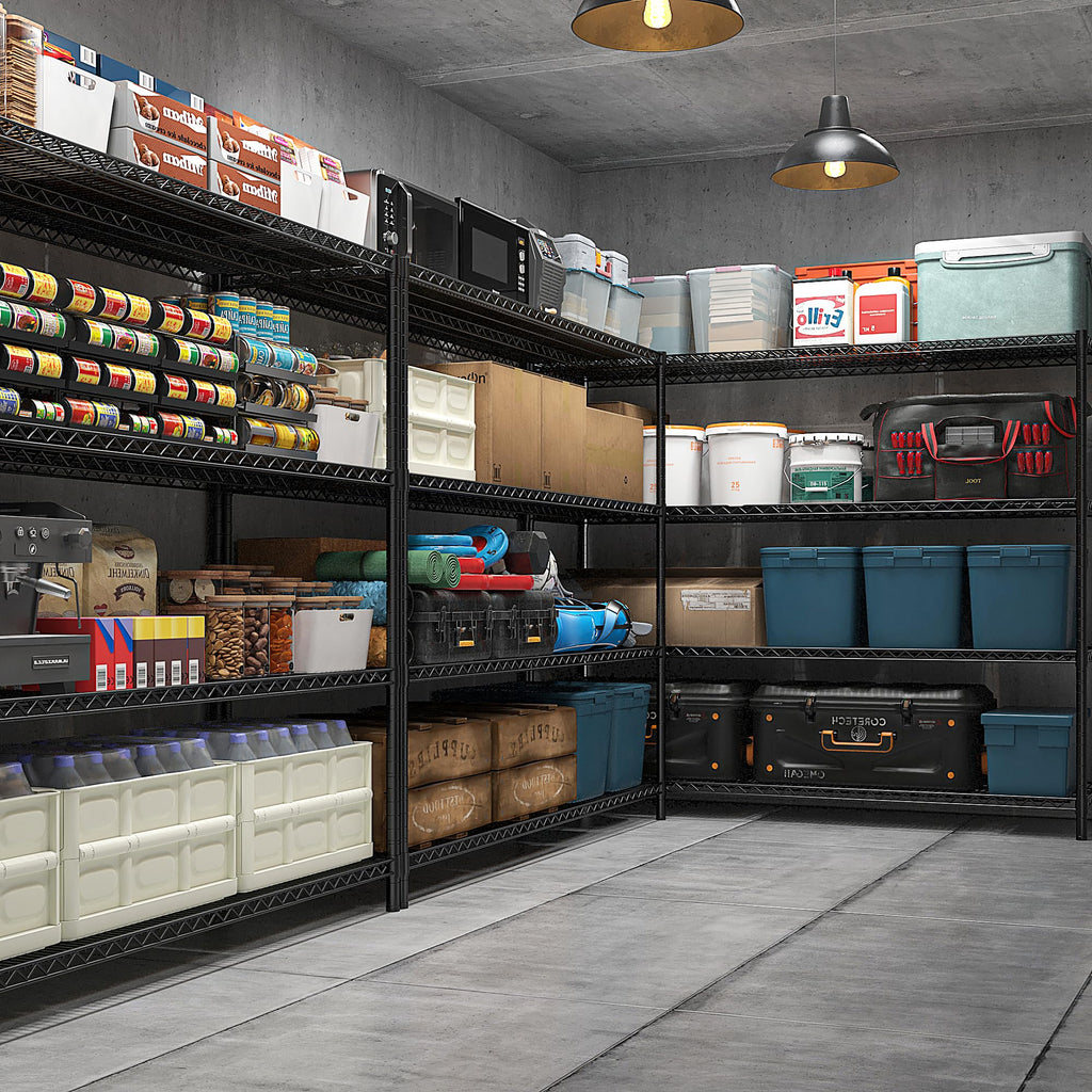 4-Tier Heavy Duty Shelving with Wheels D692174